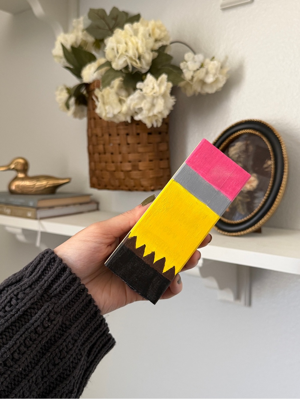 Pencil inspired whiteboard eraser